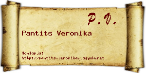 Pantits Veronika névjegykártya